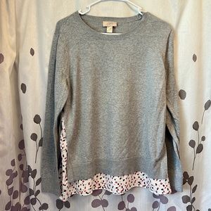 Loft mixed media sweater